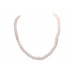 Necklace Strand String Womens Beaded Women Jewelry Rose Quartz Stone Beads B108